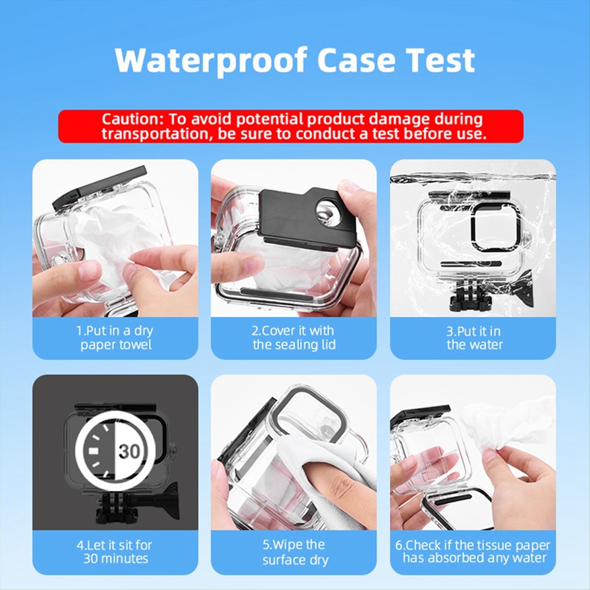 Underwater Camera - حافظة مقاومة للماء M05K 60M لكاميرا