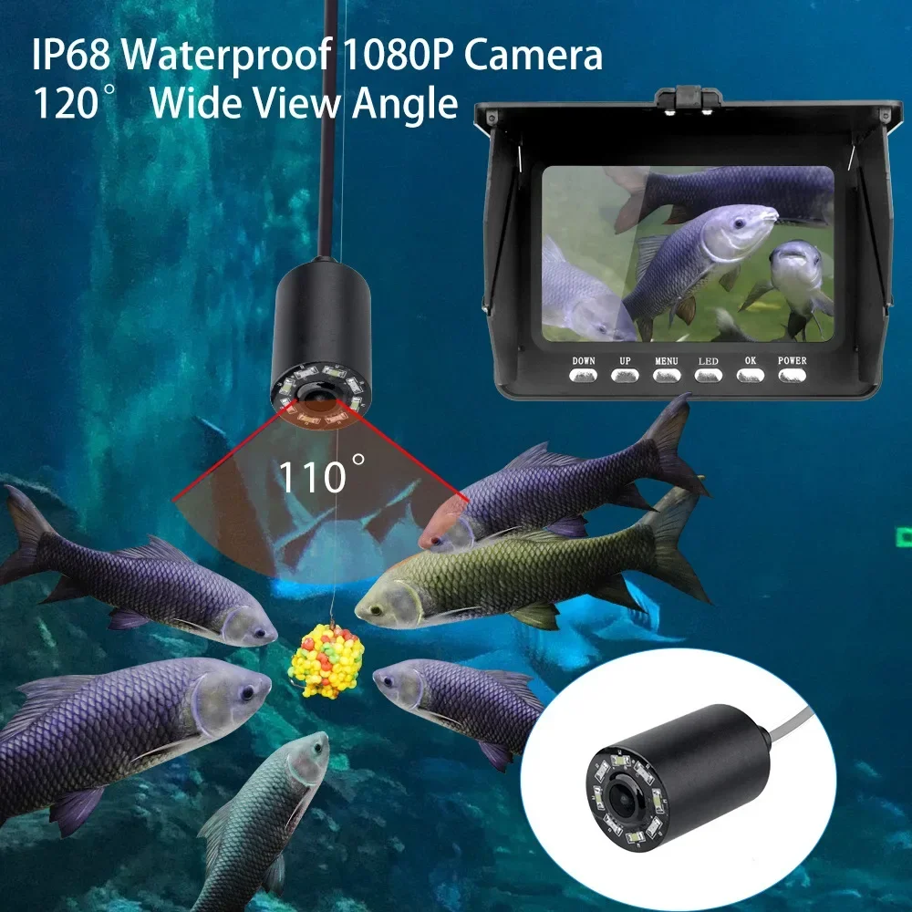 صياد السمك 5.0 بوصة شاشة الكري - مراجعة Fishing Camera وسعره