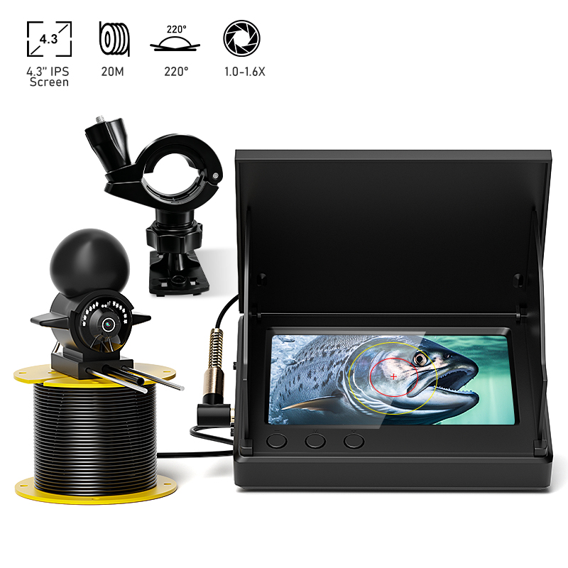 جهاز كشف الأسماك محمول بشاشة L - مراجعة Fishing Depth Finder وسعره