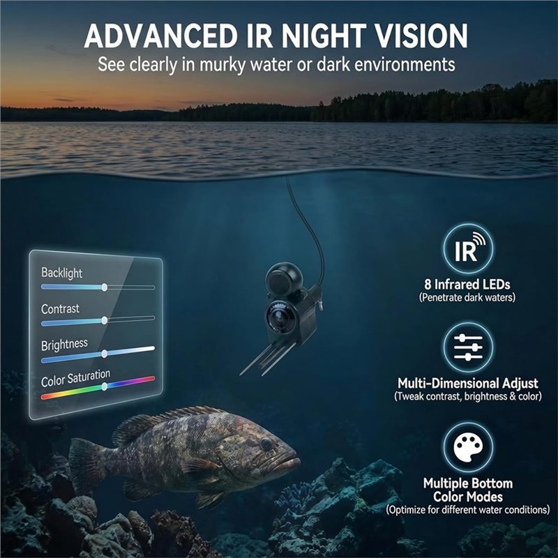 كاميرا صيد السمك تحت الماء AA9 - مراجعة Fish Finder Portable وسعره