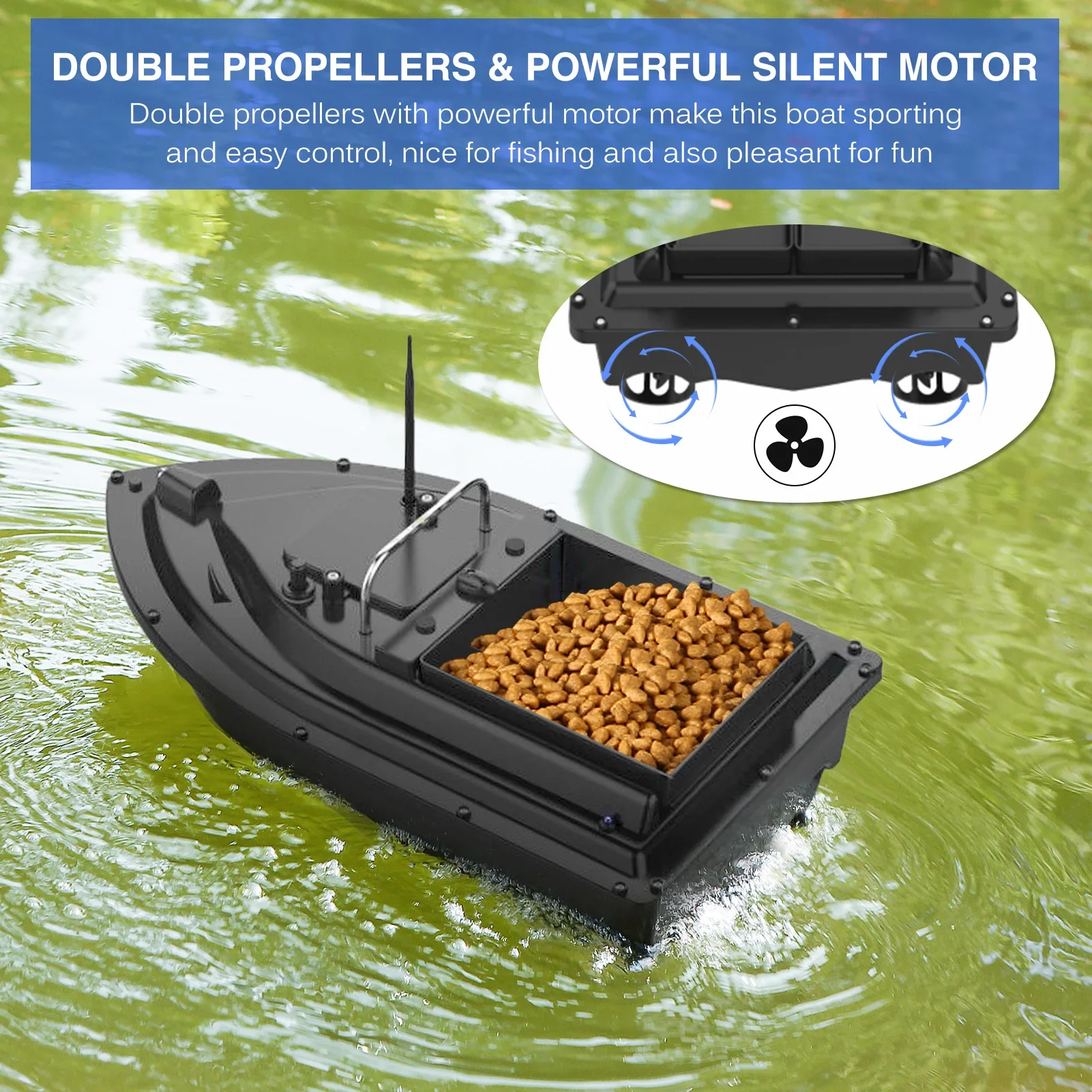 قارب صيد D16E مزود بنظام تحديد - مراجعة Fishing Gps وسعره